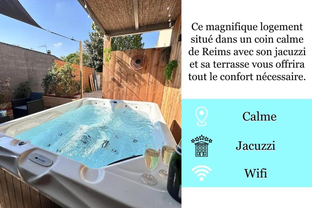 Apartment L Echappee Remoise, Jacuzzi Proche Caves Champagne *